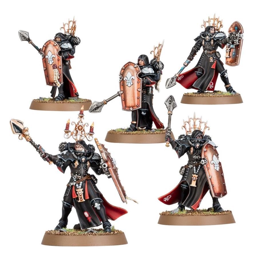 Warhammer 40K Combat Patrol Adepta Sororitas Army Set – 27 Multipart Plastic Miniatures, Sisters of Battle Warhammer 40,000 Starter & Expansion Box with Canoness and Celestian Sacresants
