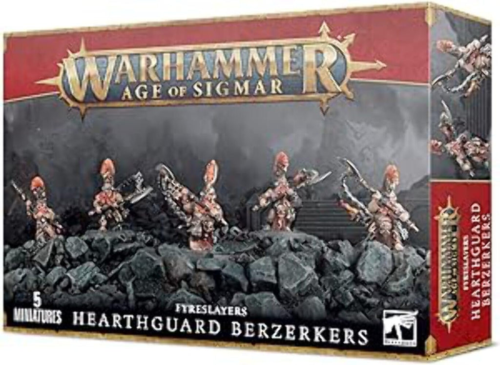 Warhammer Age of Sigmar Fyrslayer Heartguard Berzerkers - 5 Miniatures