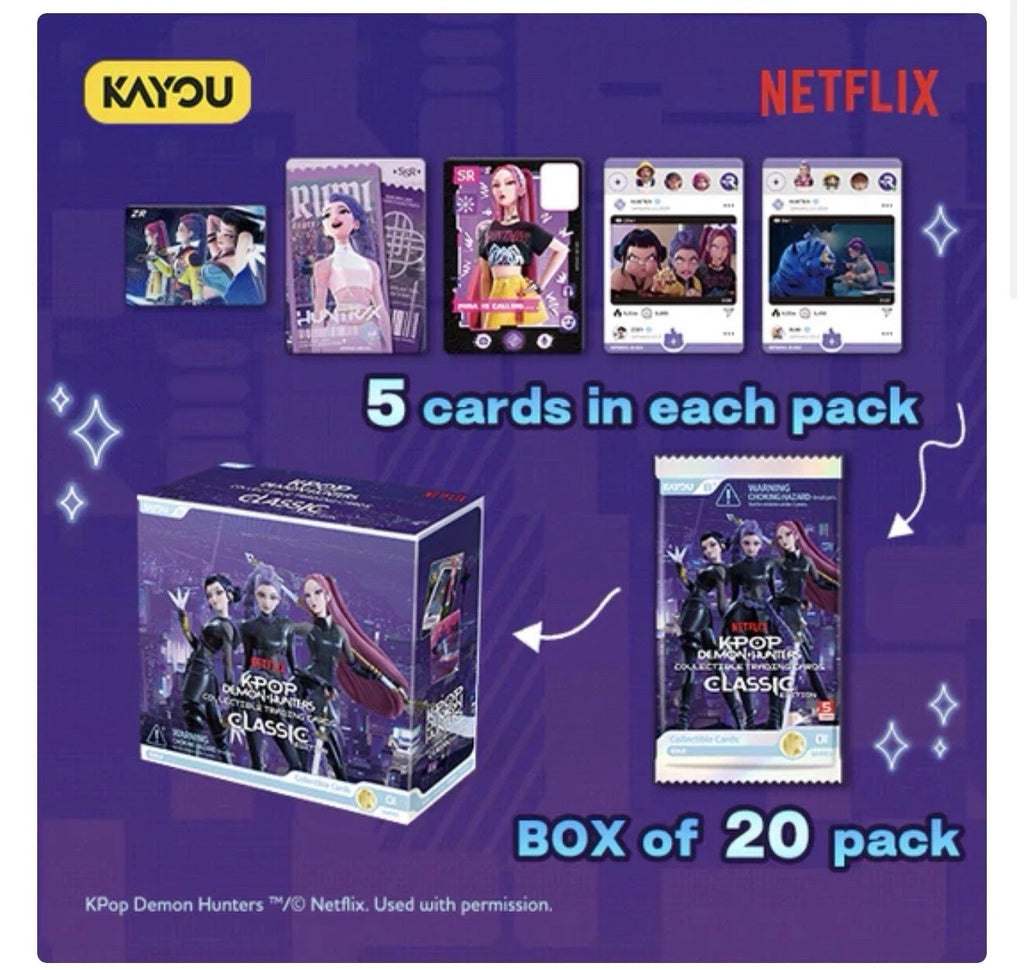 Kayou KPop Demon Hunters Classic Series 01A Booster Box Collectible Trading Card Set