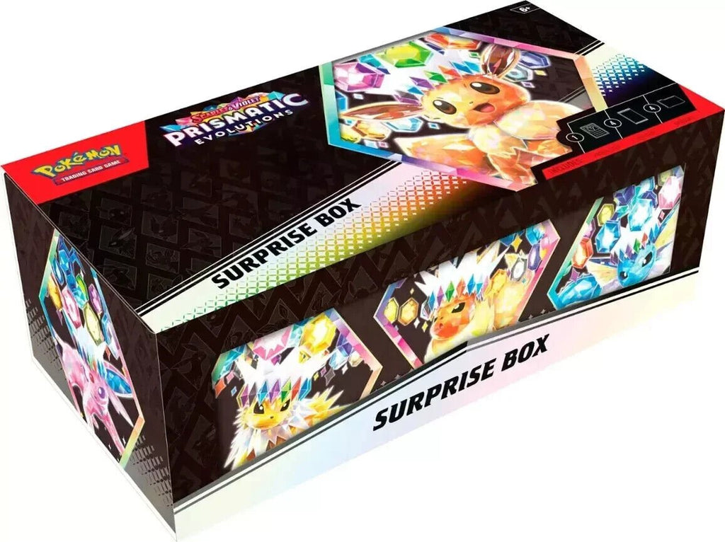 Pokémon Scarlet & Violet Prismatic Evolutions Surprise Box NEW Sealed