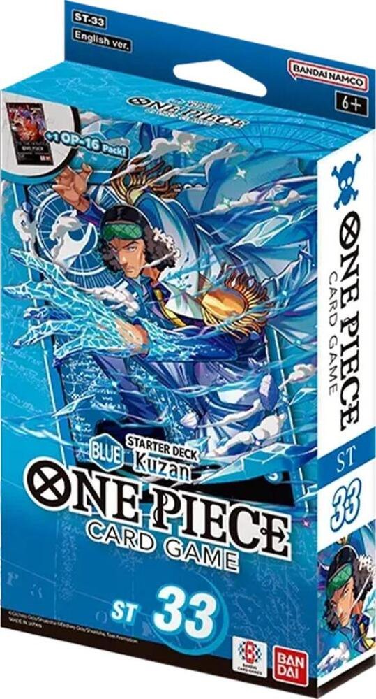One Piece Card Game Starter Deck ST-33 Blue Kuzan | Official 51-Card Ready-to-Play Deck with Leader Card, 10 DON!! Cards & Index Cards | Strategy TCG Starter Set