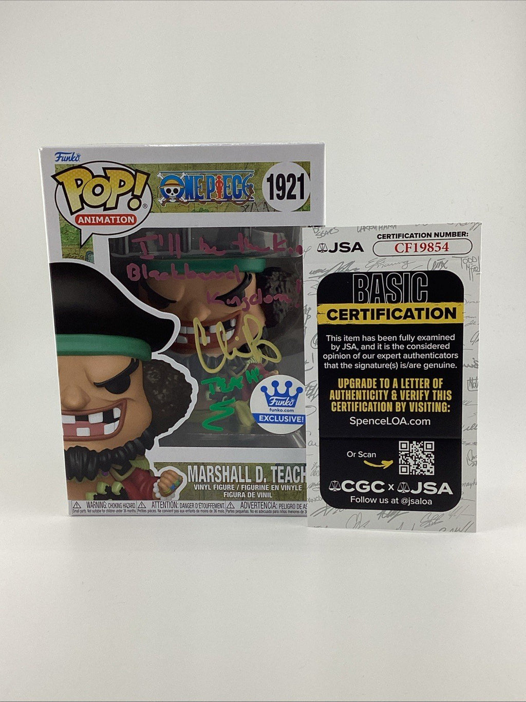 Funko Pop! One Piece - Marshall D. Teach - Funko Excl Signed Chris R #1921