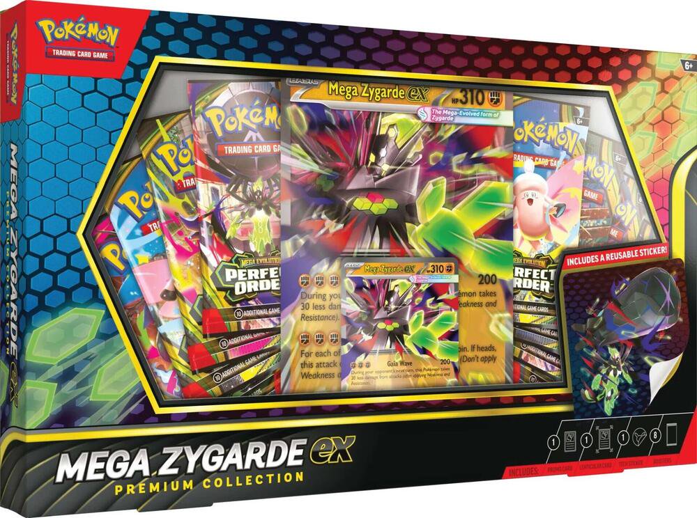 Pokémon TCG Mega Zygarde ex Premium Collection – Trading Card Game Box Set with Promo Card & Booster Packs for Collectors, Deck Building, Display & Trading Card Game Expansion