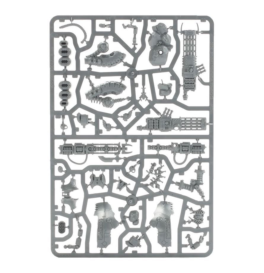 Warhammer 40,000 Necrons Lokhust Heavy Destroyer Push-Fit Miniature Model Kit with Gauss Destructor or Enmitic Exterminator, 60mm Base, Warhammer 40K Necron Army Unit