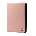Zion Cases Diamond Texture Toploader Binder Pink 9 Pocket Trading Card Album