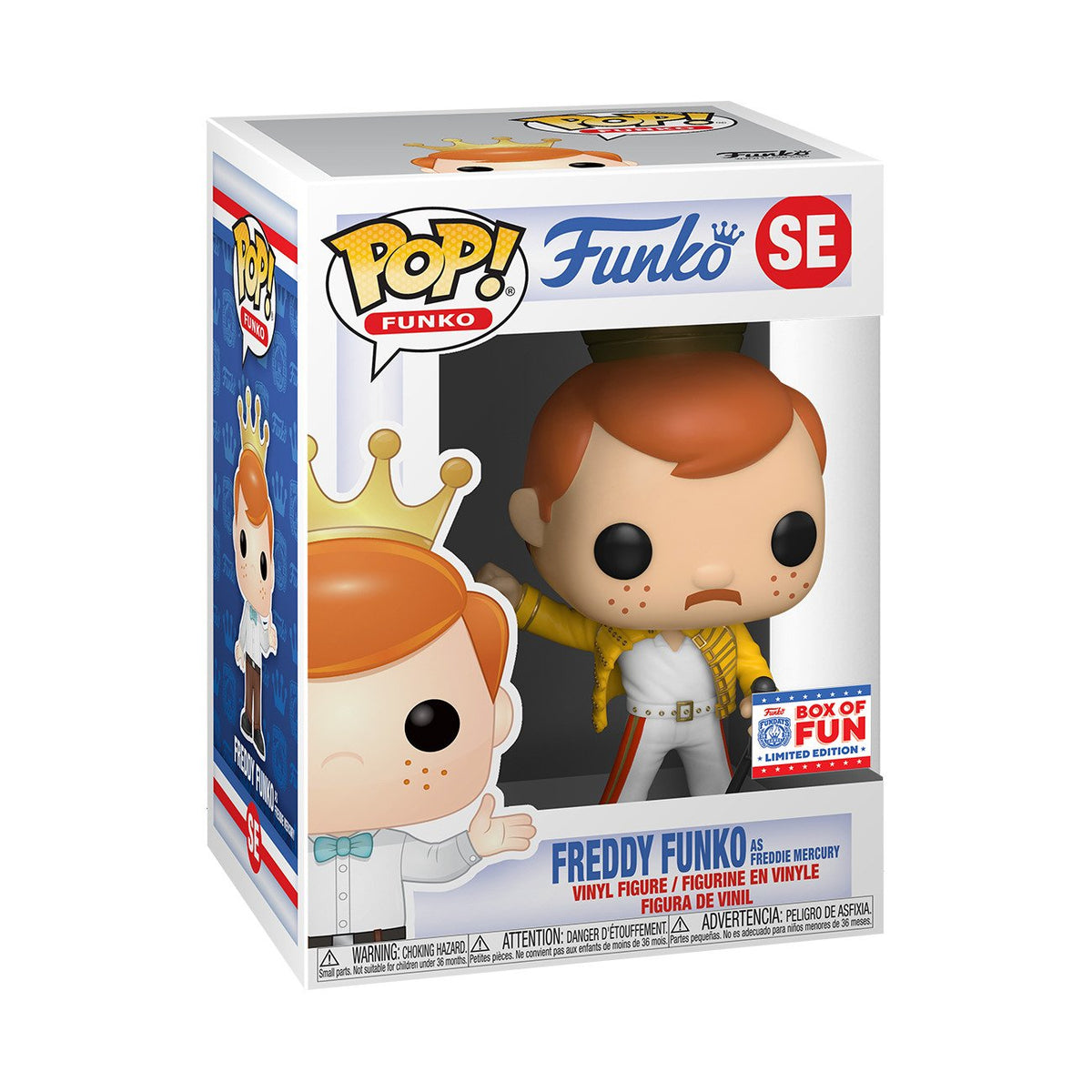 Funko Pop! Vinyl: Freddy Funko - Freddy Funko as Freddie Mercury Box Of Fun SE