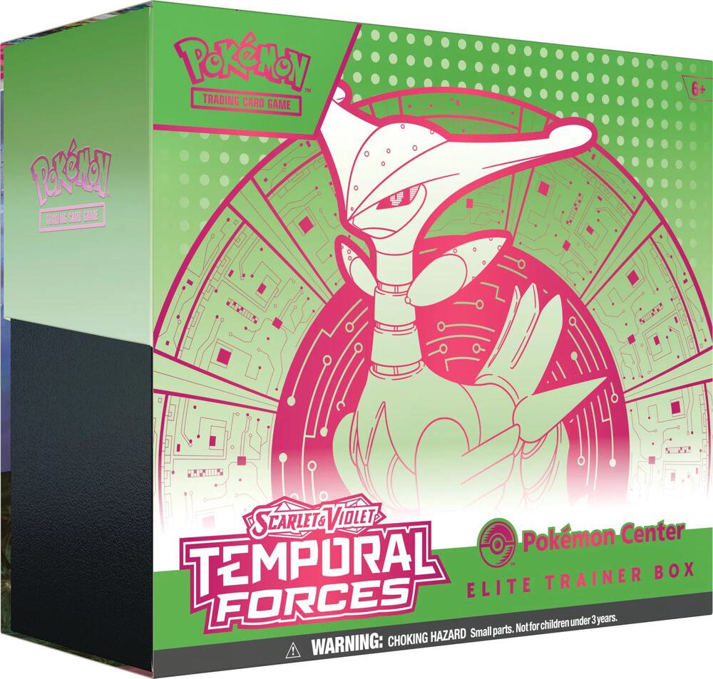 Pokemon TCG Scarlet & Violet Temporal Forces Pokemon Center ETB Iron Leaves