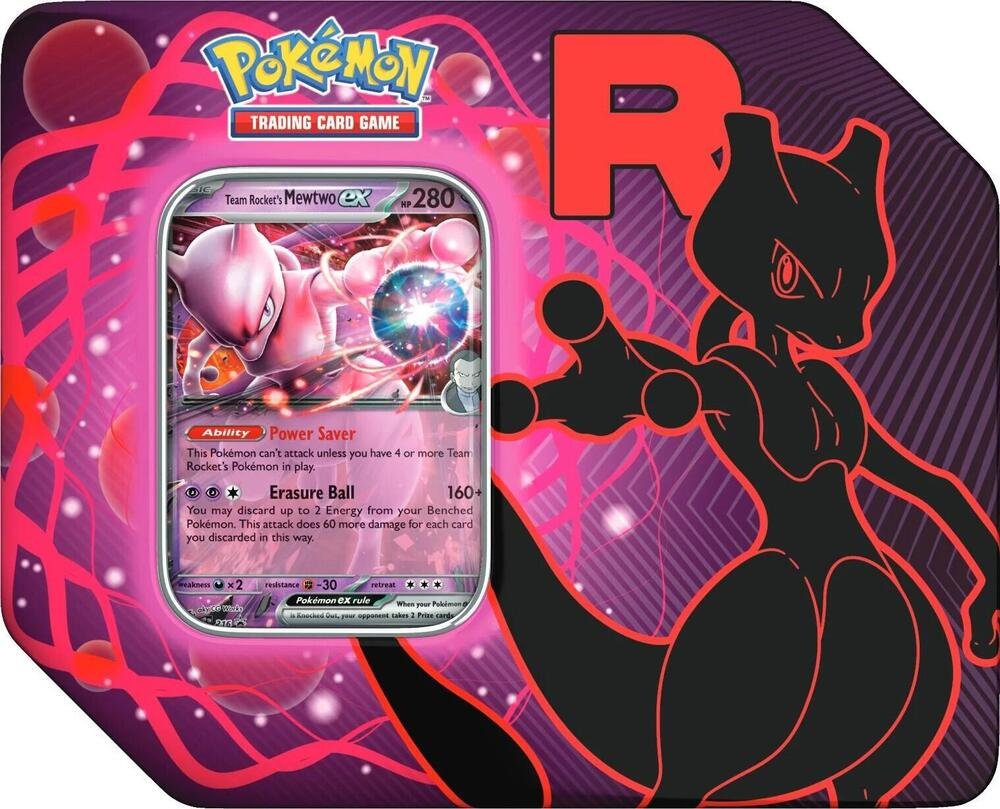 Pokémon TCG Destined Rivals Team Rocket Tin – Booster Packs + Promo Card