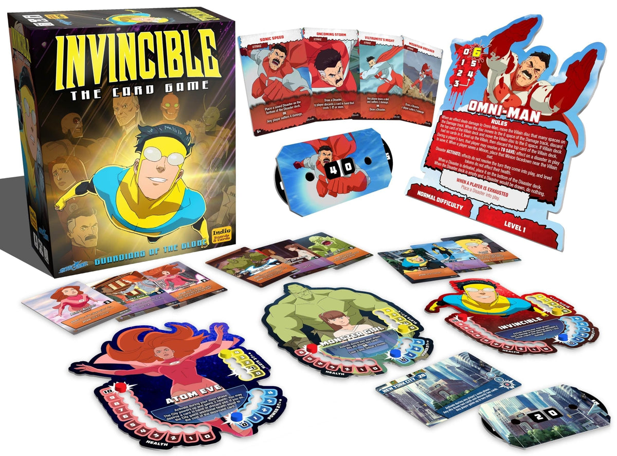 Invincible: The Card Game – Guardians of The Globe | Official Skybound Tabletop Superhero Deck-Building Game | Ages 14+ | 2–4 Players