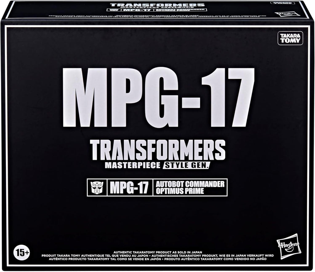 Transformers Takara Tomy MPG-17 Optimus Prime Masterpiece Generation Action Figure, 9.6 Inch Collectible Robot Figure, Highly Articulated Premium Display and Play Model