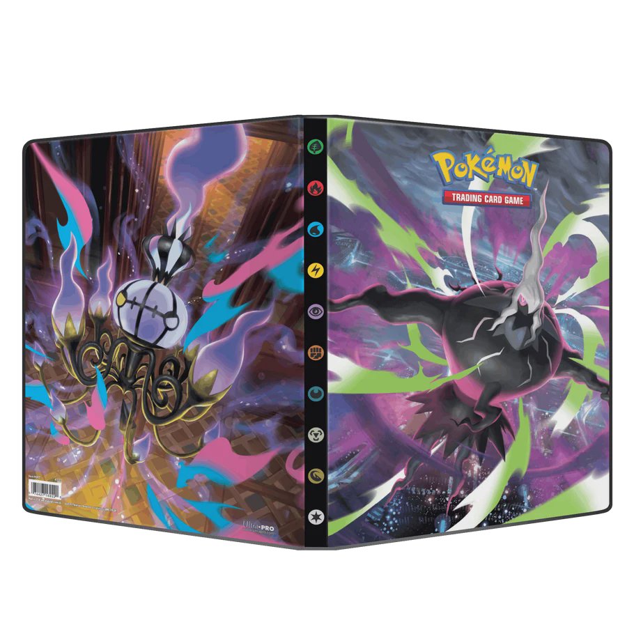 Ultra Pro Pokemon Pitch Black 9 Pocket Portfolio Trading Card Album for Pokemon TCG Card Storage